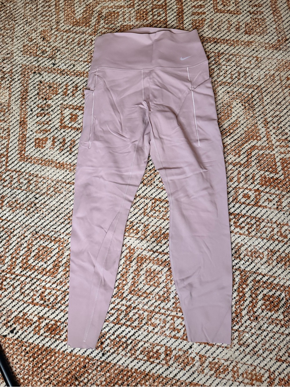 Nike Kids Mauve Pink High-Rise Performance Leggings